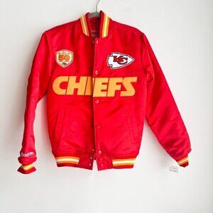 Kansas City Chiefs Red Nylon Bomber Jacket XS